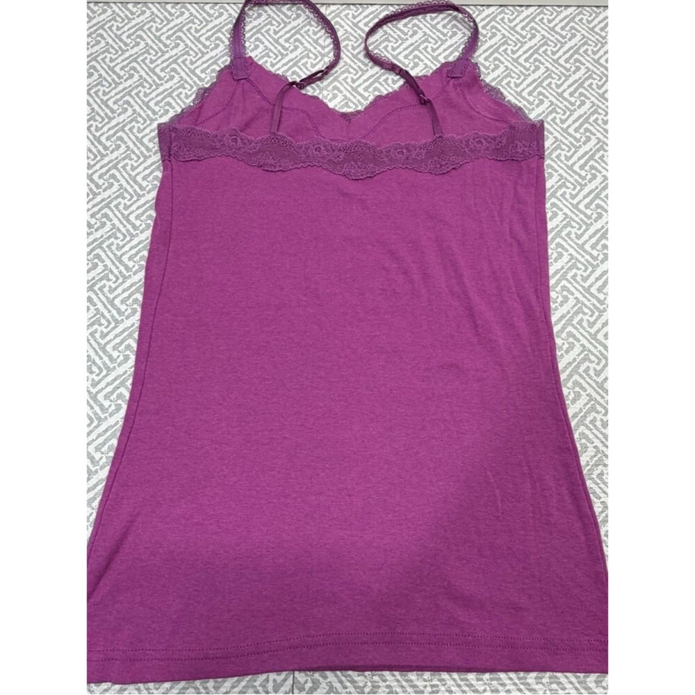 Old Navy Women's XS Purple Lace Trim Cami Tank Top Elena Gilbert Y2K Vintage